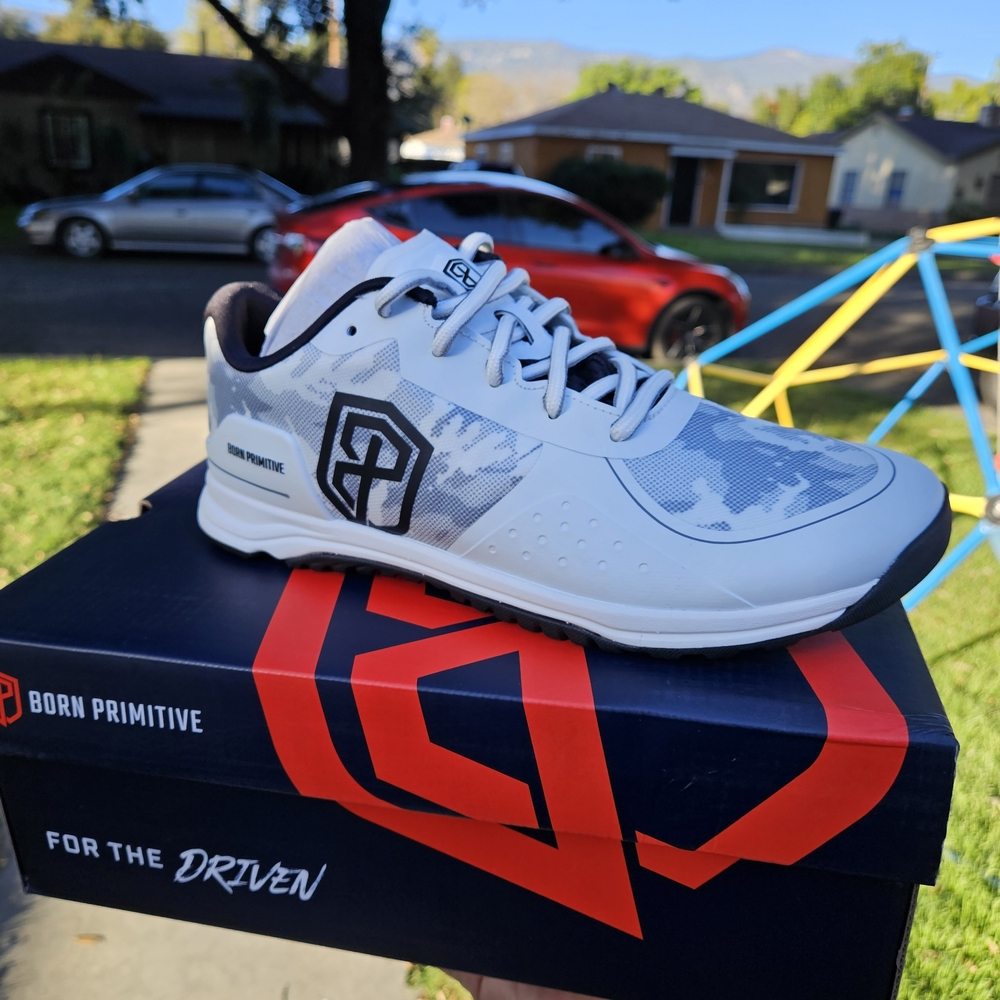 Born Primitive Savage 1 Men's White and Gray Athletic Shoes